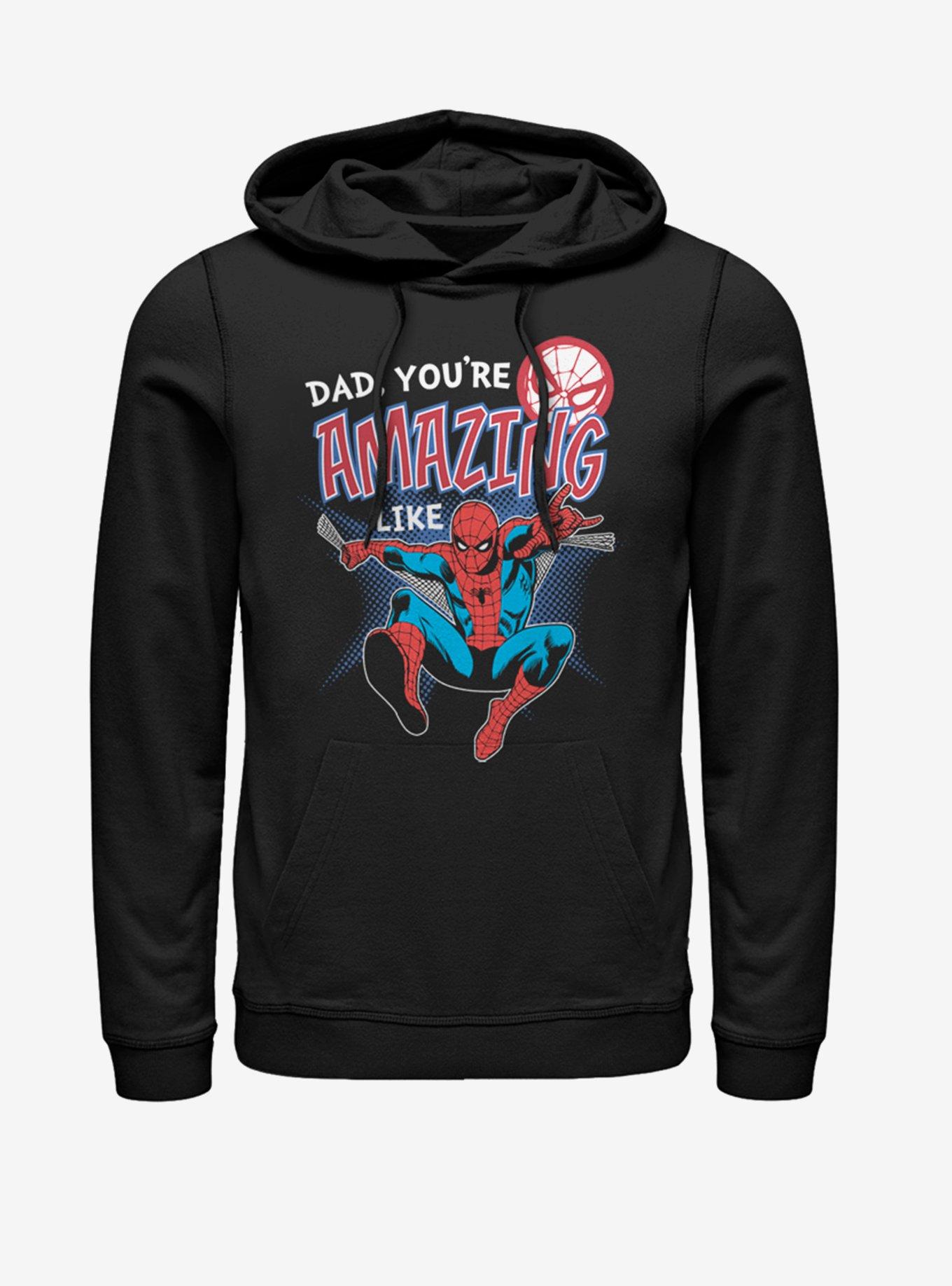 Marvel Spider-Man Amazing Like Dad Hoodie, BLACK, hi-res