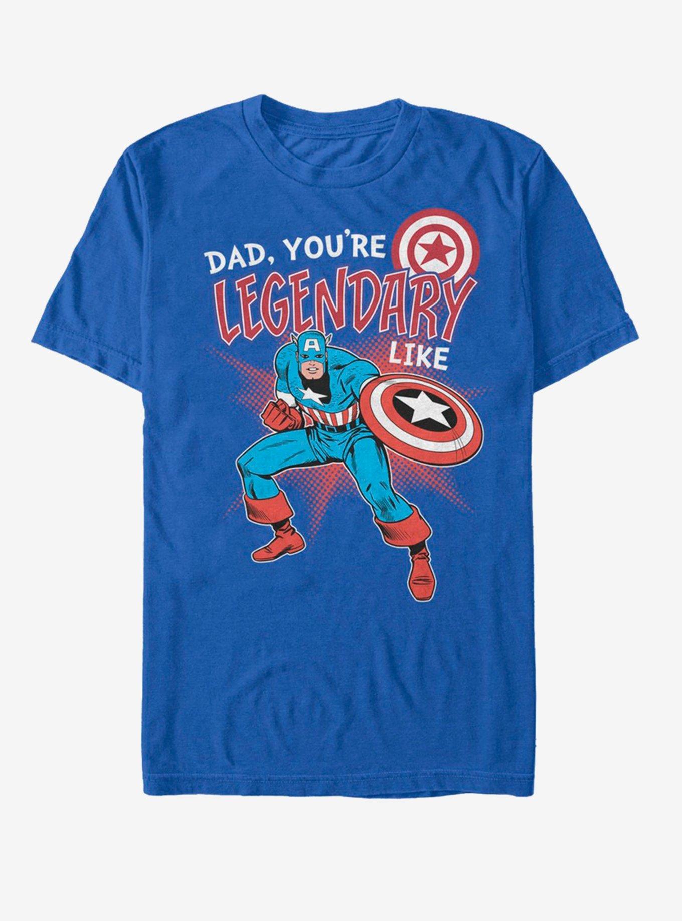 Marvel Captain America Legendary Like Dad T-Shirt