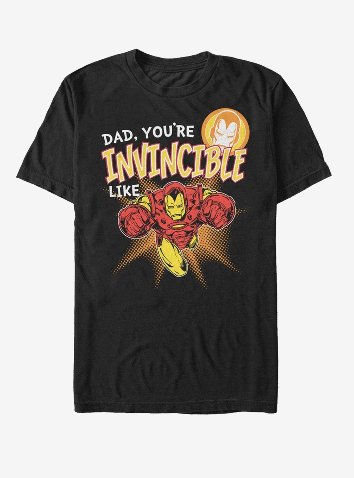 Marvel Iron Man Invincible like Dad T-Shirt, , hi-res