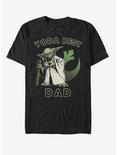 Star Wars Yoda Best Dad T-Shirt, BLACK, hi-res