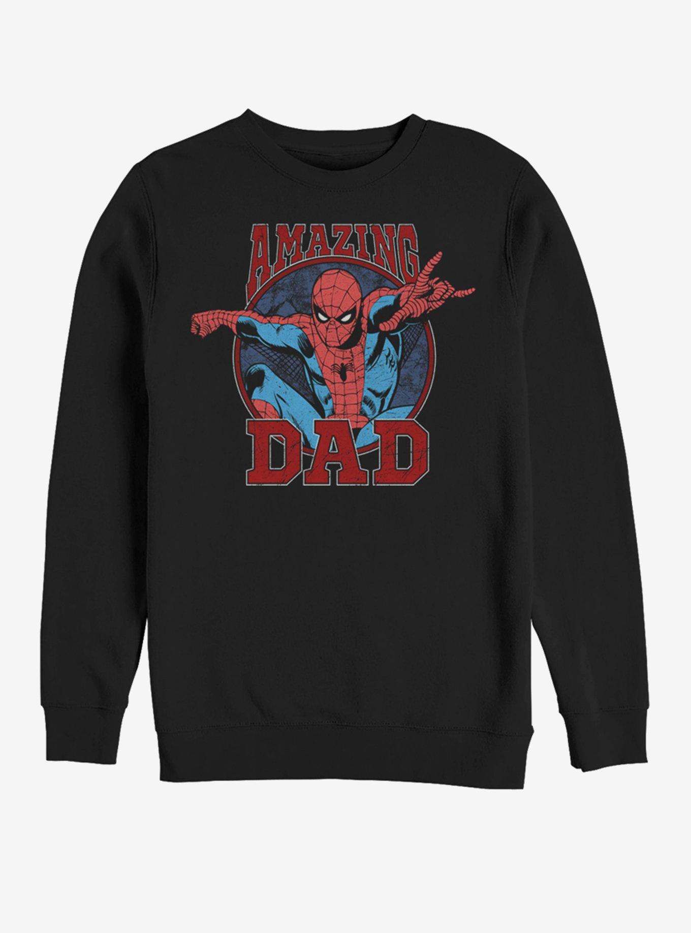 Marvel Spider-Man Amazing Dad Sweatshirt, BLACK, hi-res