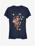 Disney Pixar Toy Story Holiday Lasso Girls T-Shirt, NAVY, hi-res
