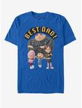 Minions Best Dad T-Shirt, ROYAL, hi-res