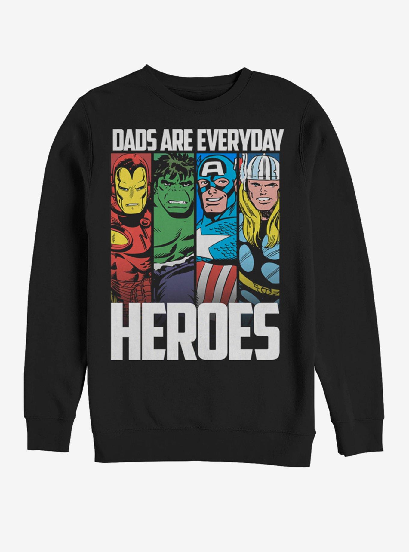 Marvel Everyday Hero Dad Sweatshirt, BLACK, hi-res