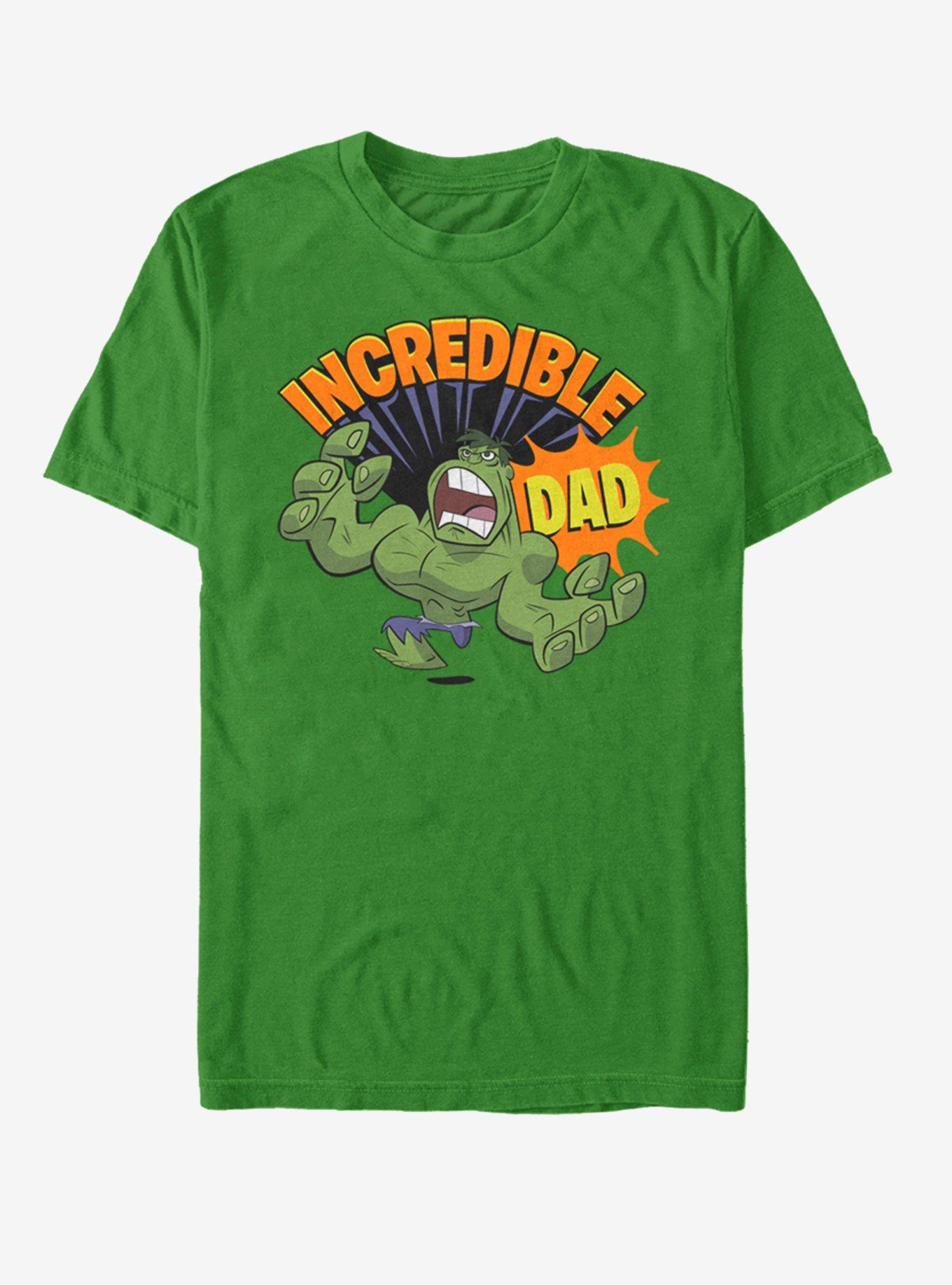 Marvel Hulk Incredible Dad Retro T-Shirt