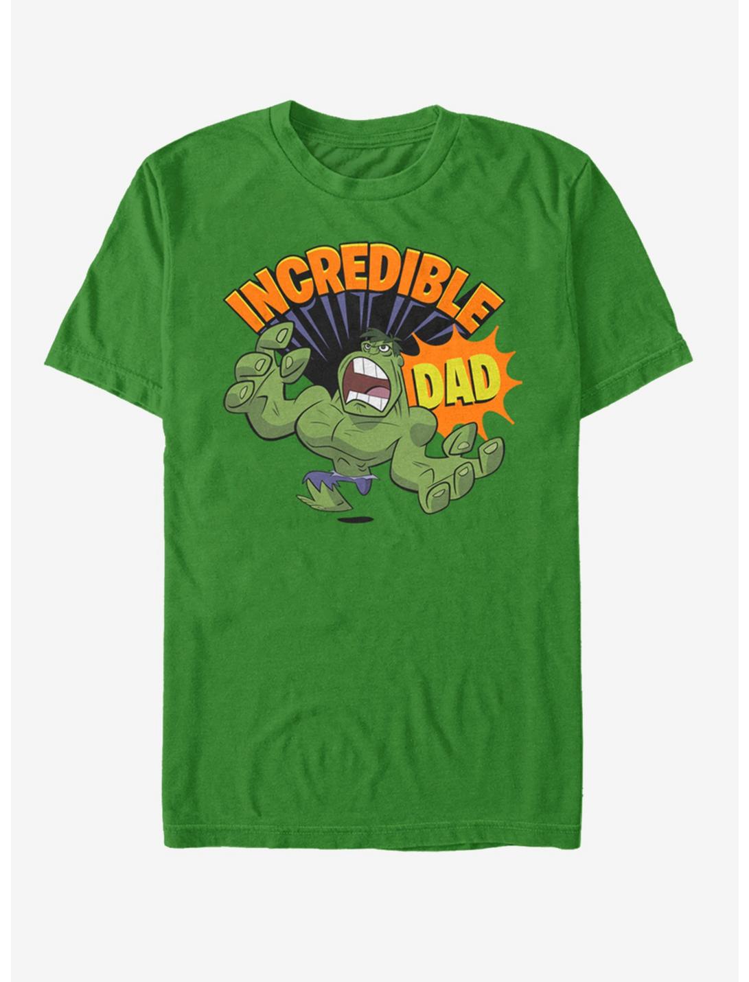 Marvel Hulk Incredible Dad Retro T-Shirt, KELLY, hi-res
