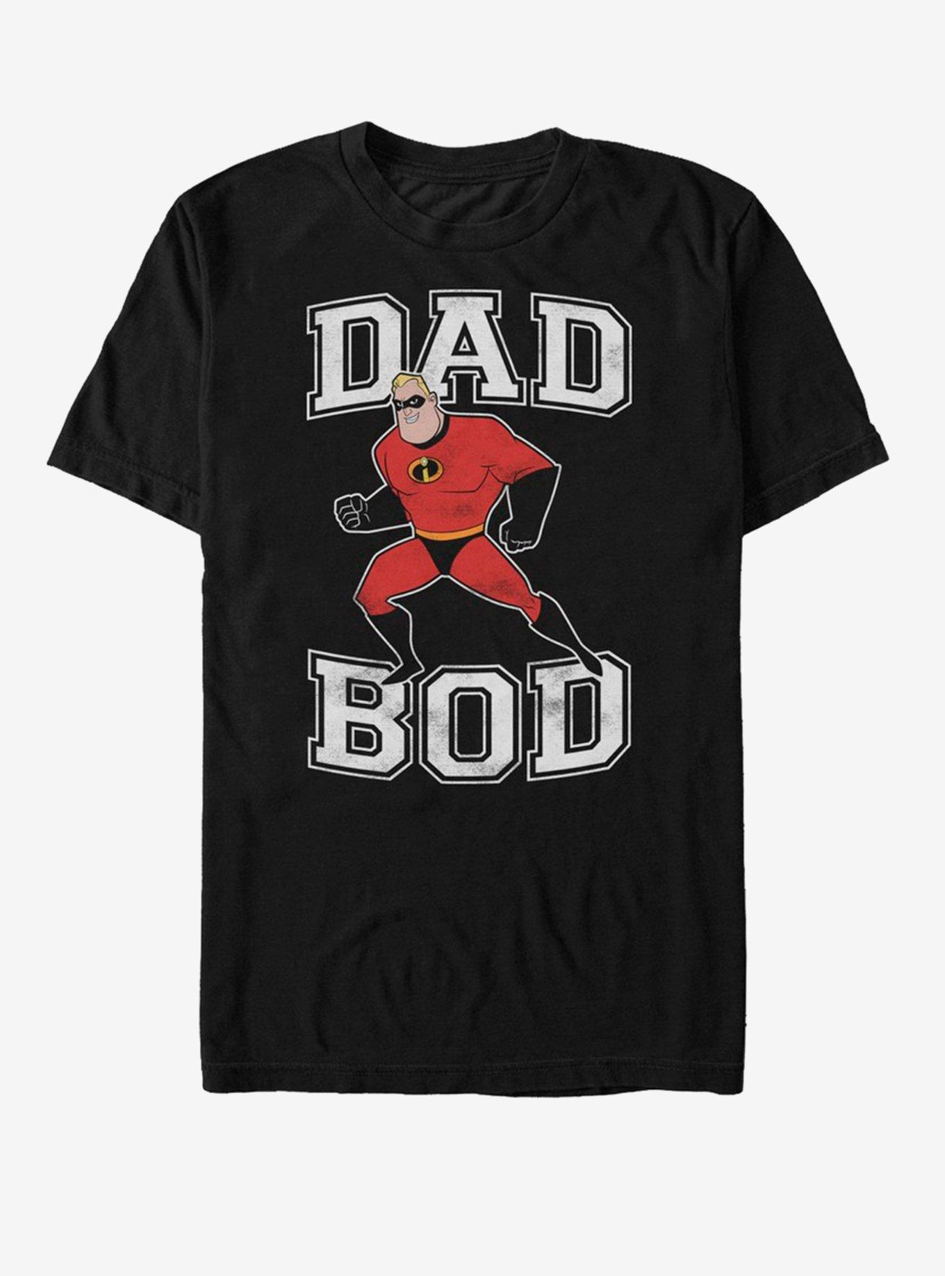 Disney Pixar The Incredibles Dad Bod T-Shirt, BLACK, hi-res