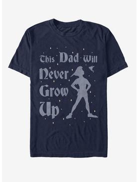 Disney Tinker Bell This Dad Will Never Grow Up T-Shirt, NAVY, hi-res