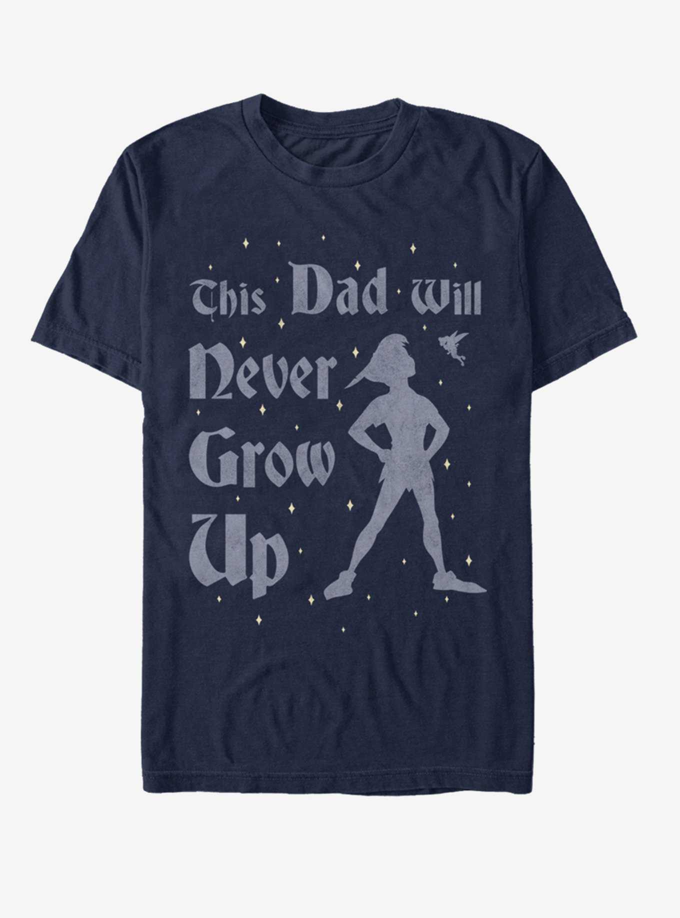 Disney Tinker Bell This Dad Will Never Grow Up T-Shirt, , hi-res