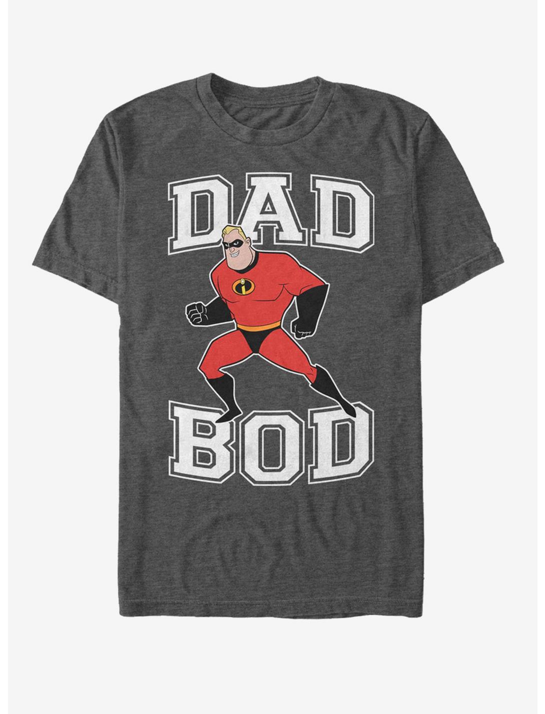 Disney Pixar The Incredibles Dad Bod T-Shirt, CHAR HTR, hi-res
