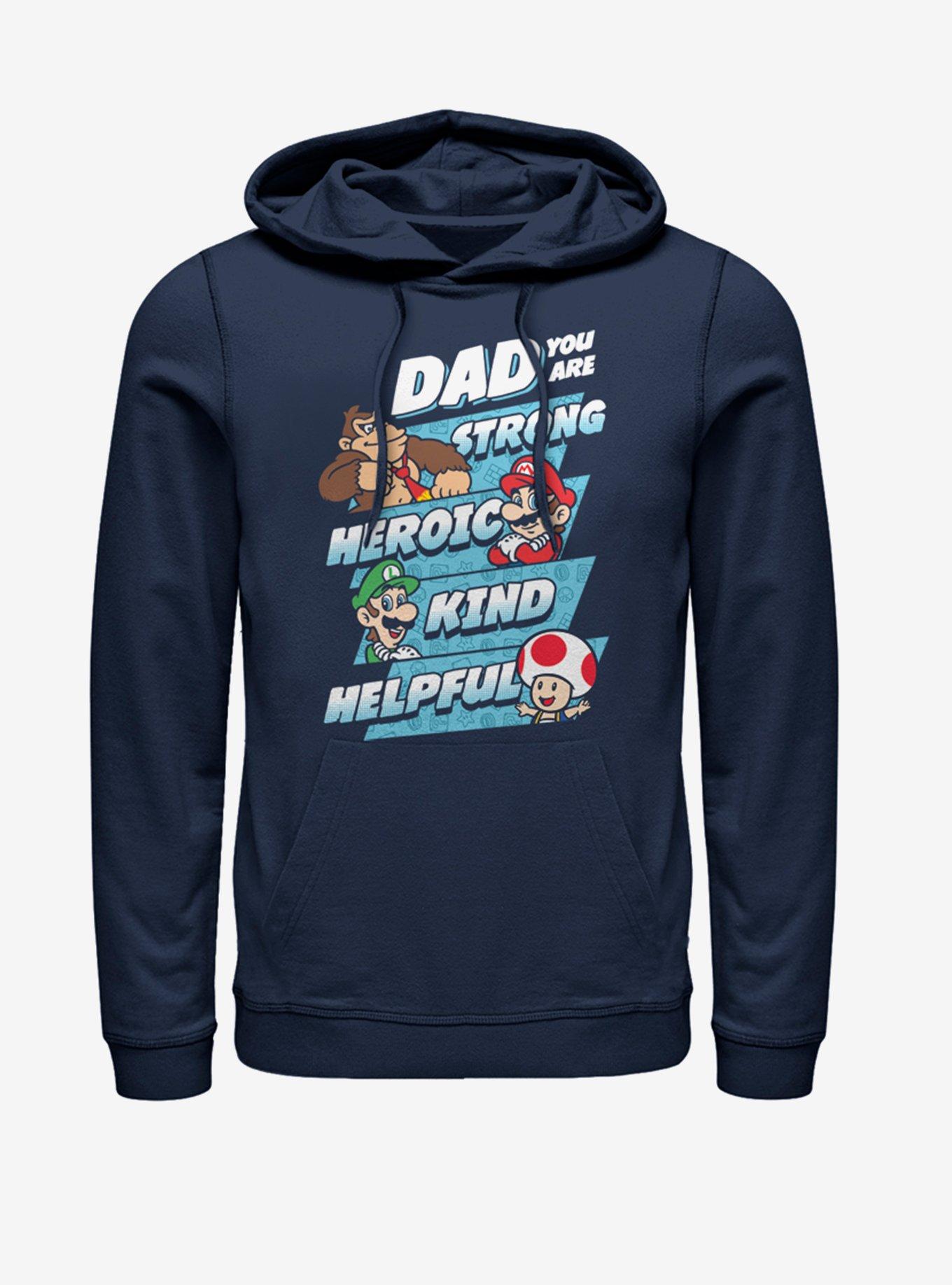 Nintendo Dad Jumble Hoodie, NAVY, hi-res