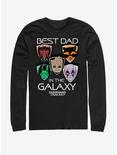 Marvel Guardians of the Galaxy Best Galaxy Dad Long-Sleeve T-Shirt, BLACK, hi-res
