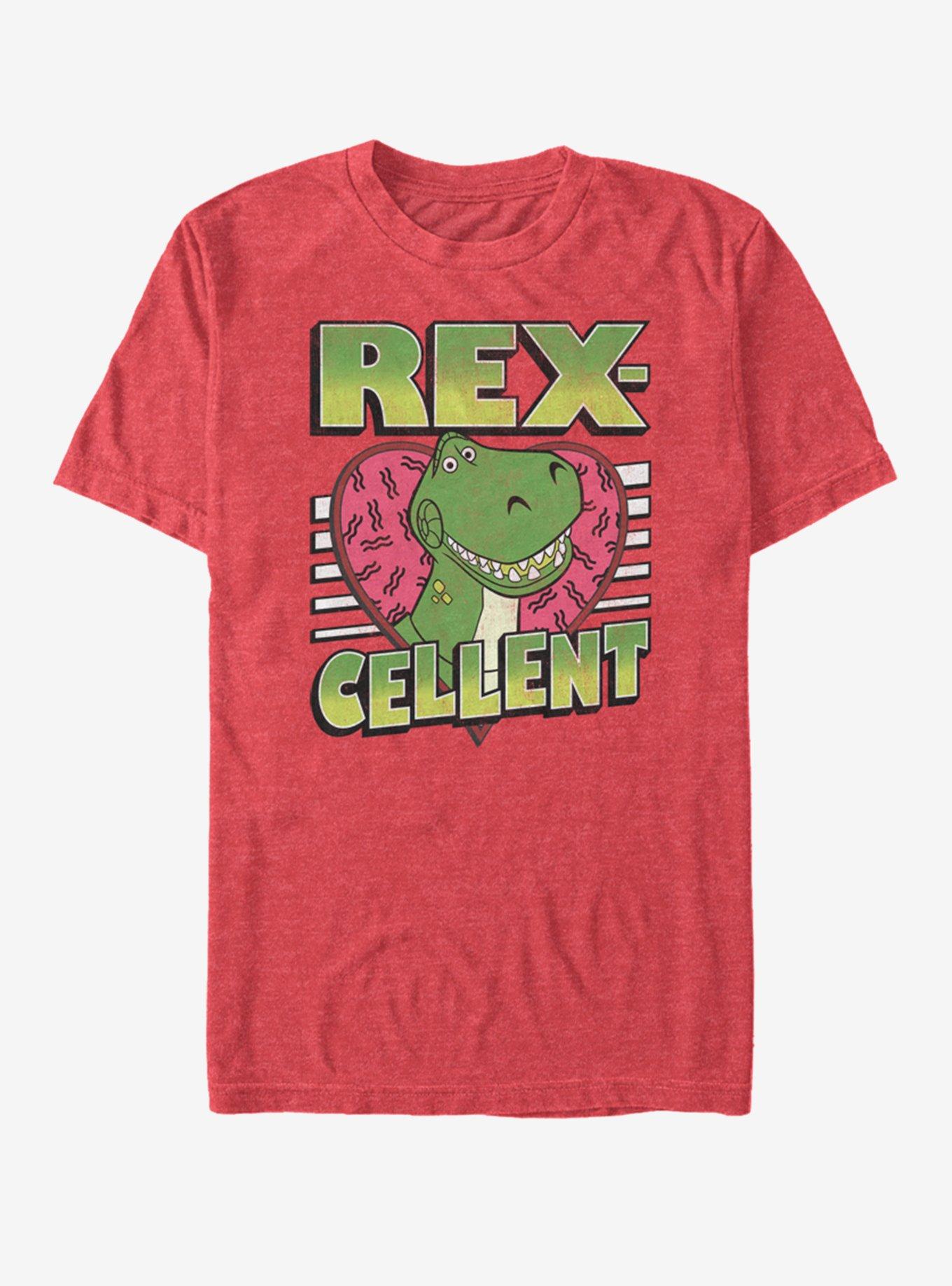 Disney Pixar Toy Story Rexcellent Heart T-Shirt, RED HTR, hi-res