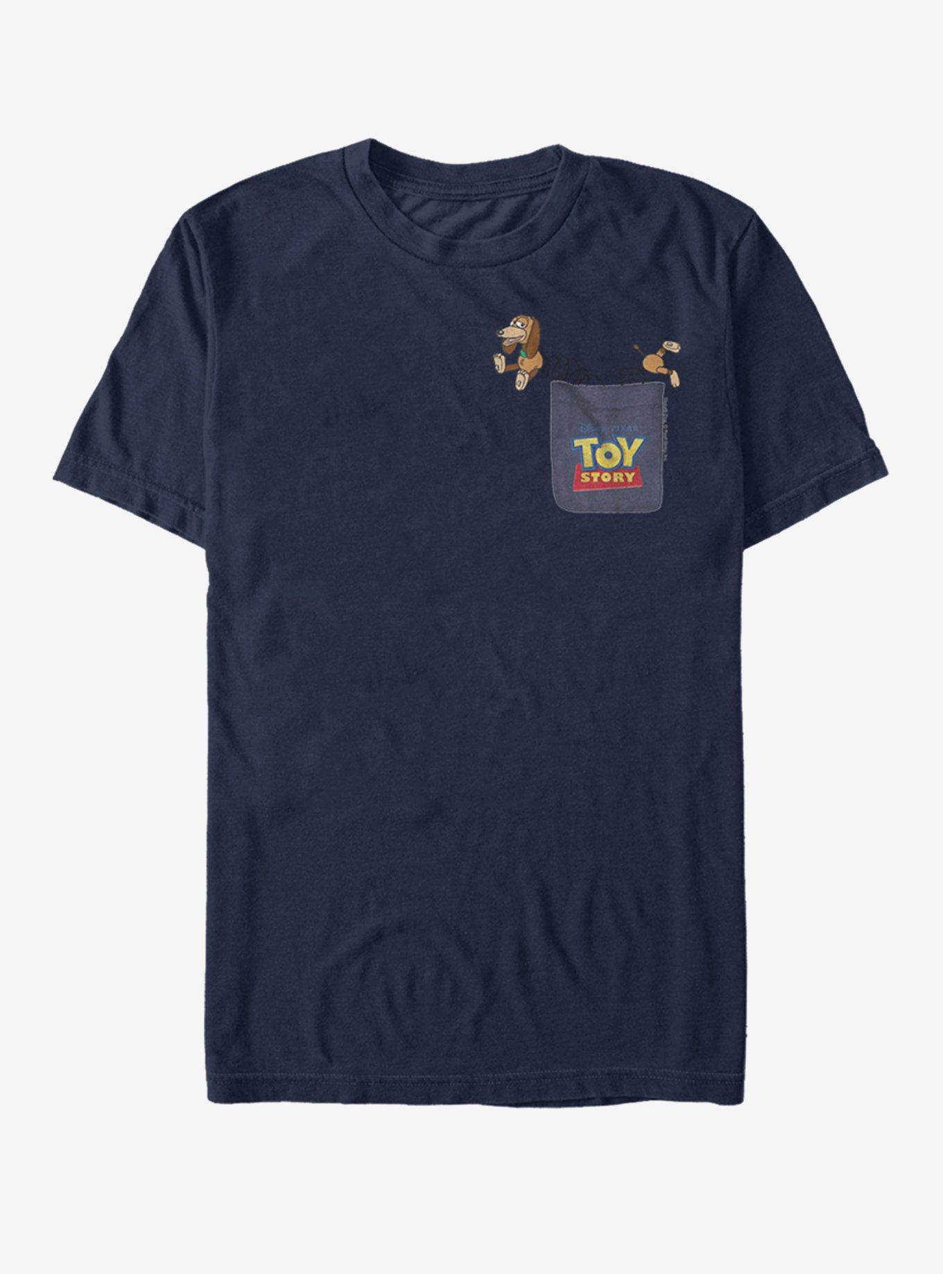 Disney Pixar Toy Story Slinky Dog Faux Pocket T-Shirt, NAVY, hi-res