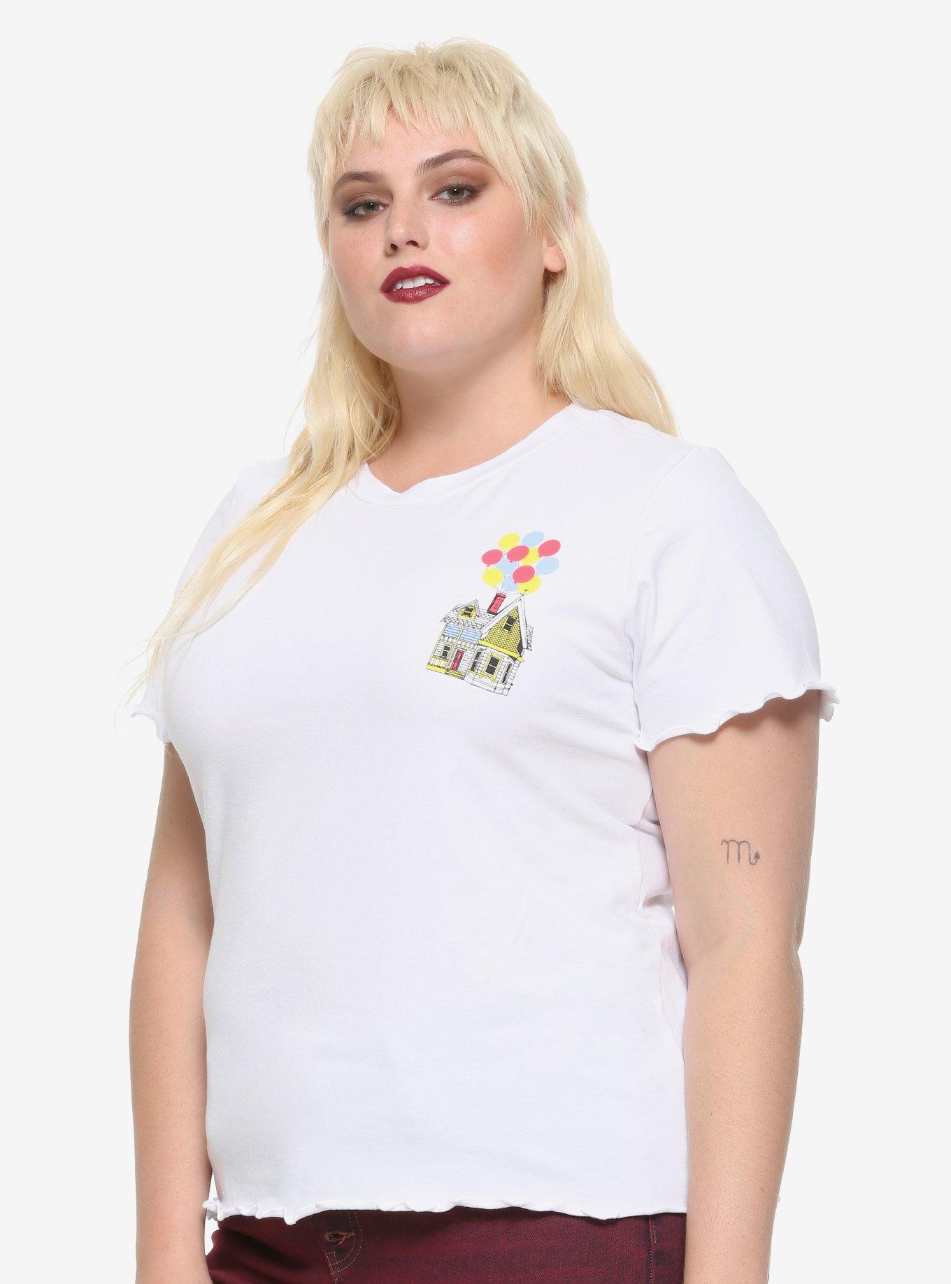 Disney Pixar Up Balloons & House Lettuce Hem Girls T-Shirt Plus Size, MULTI, hi-res