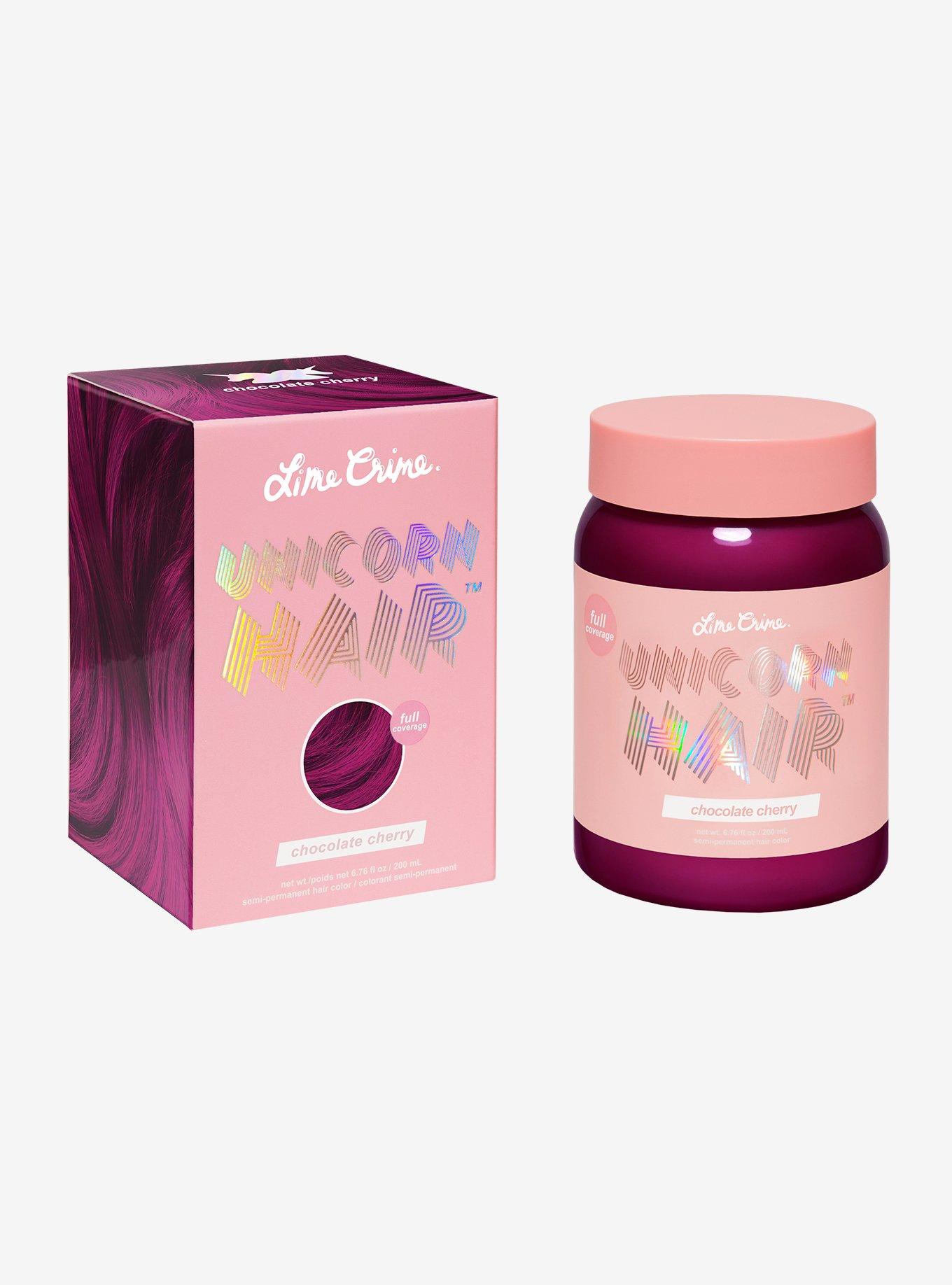 Lime Crime Unicorn Hair Chocolate Cherry Semi-Permanent Hair Dye, , hi-res