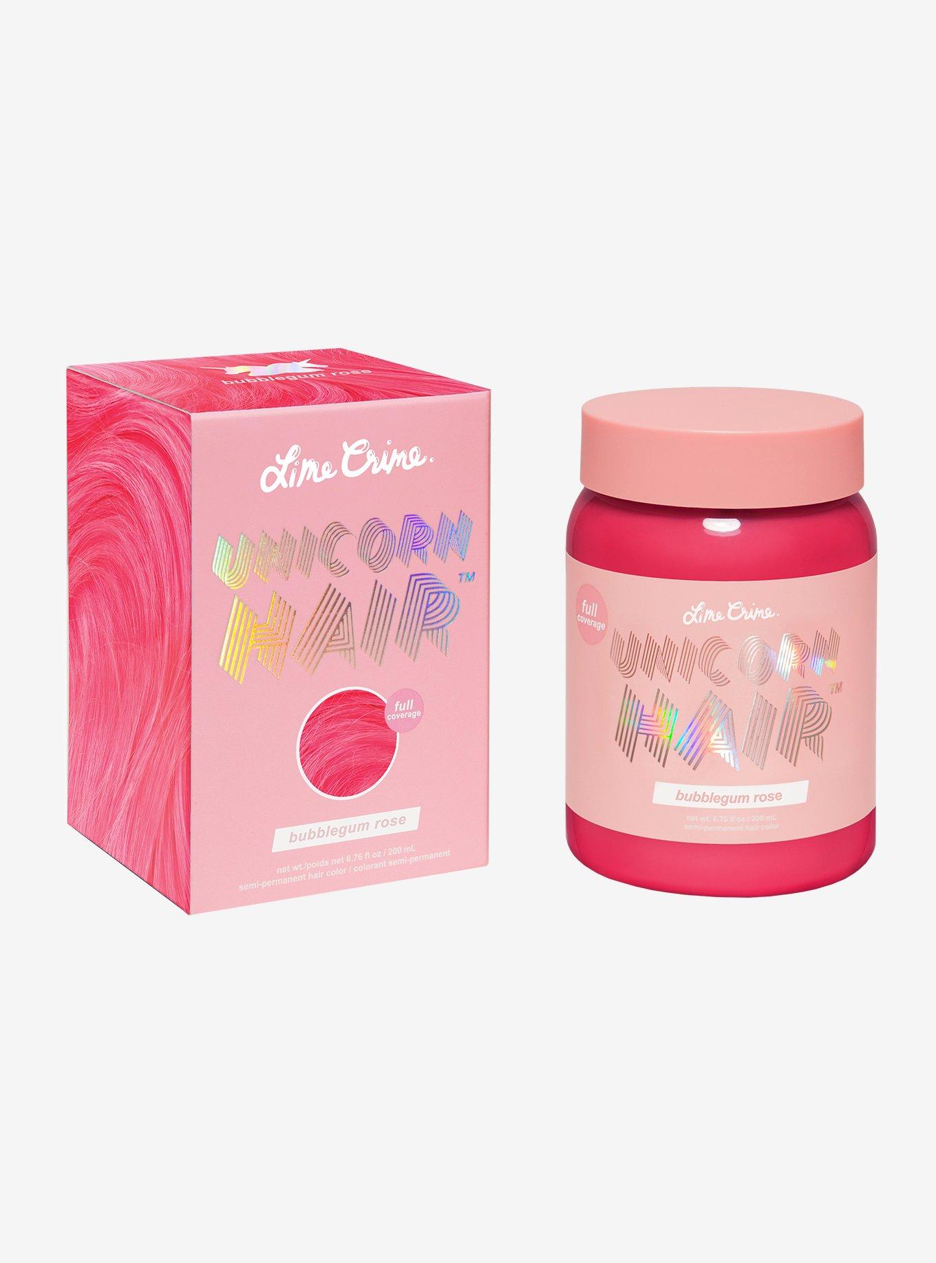 Lime Crime Unicorn Hair Bubblegum Rose Semi-Permanent Hair Dye, , hi-res