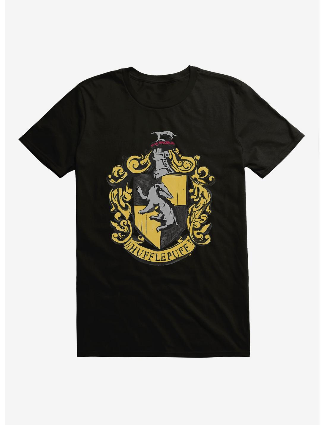 Harry Potter Hufflepuff Shield T-Shirt, BLACK, hi-res
