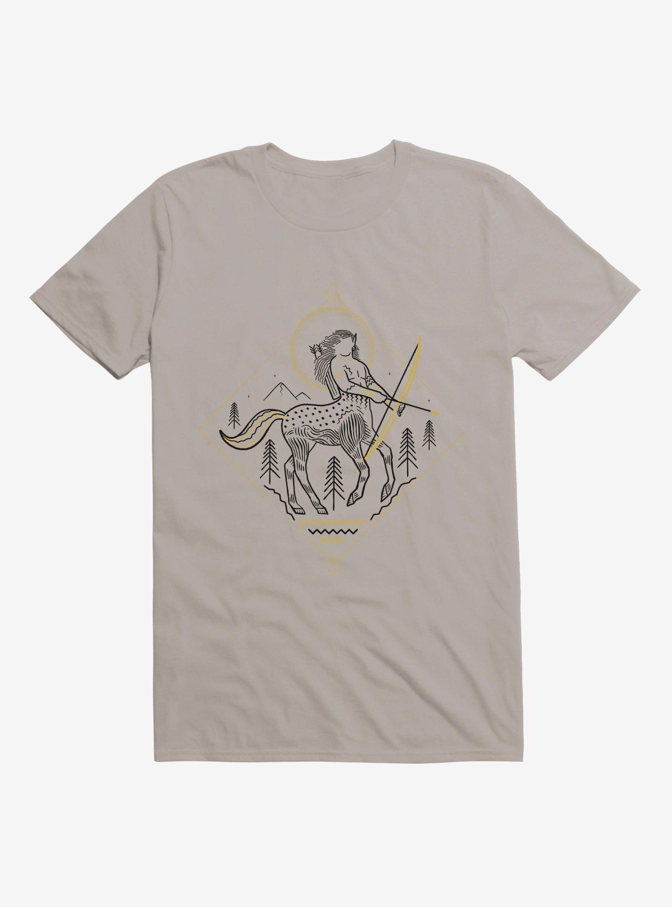 Harry Potter Firenze Centaur Outline T-Shirt, LIGHT GRAY, hi-res