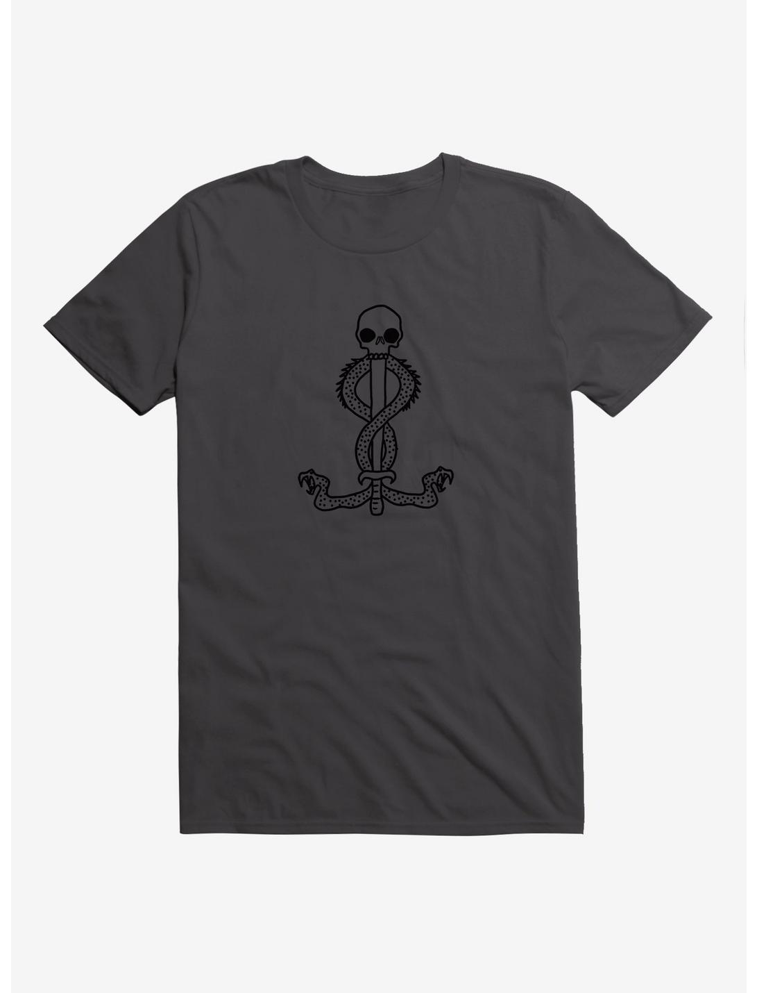 Harry Potter Death Eater Symbol Doodle T-Shirt, DARK GRAY, hi-res