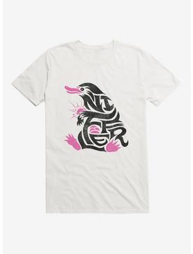 Fantastic Beasts Niffler Word Art T-Shirt, WHITE, hi-res