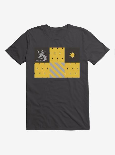 Harry Potter Hufflepuff Checkered Patterns T-Shirt | BoxLunch