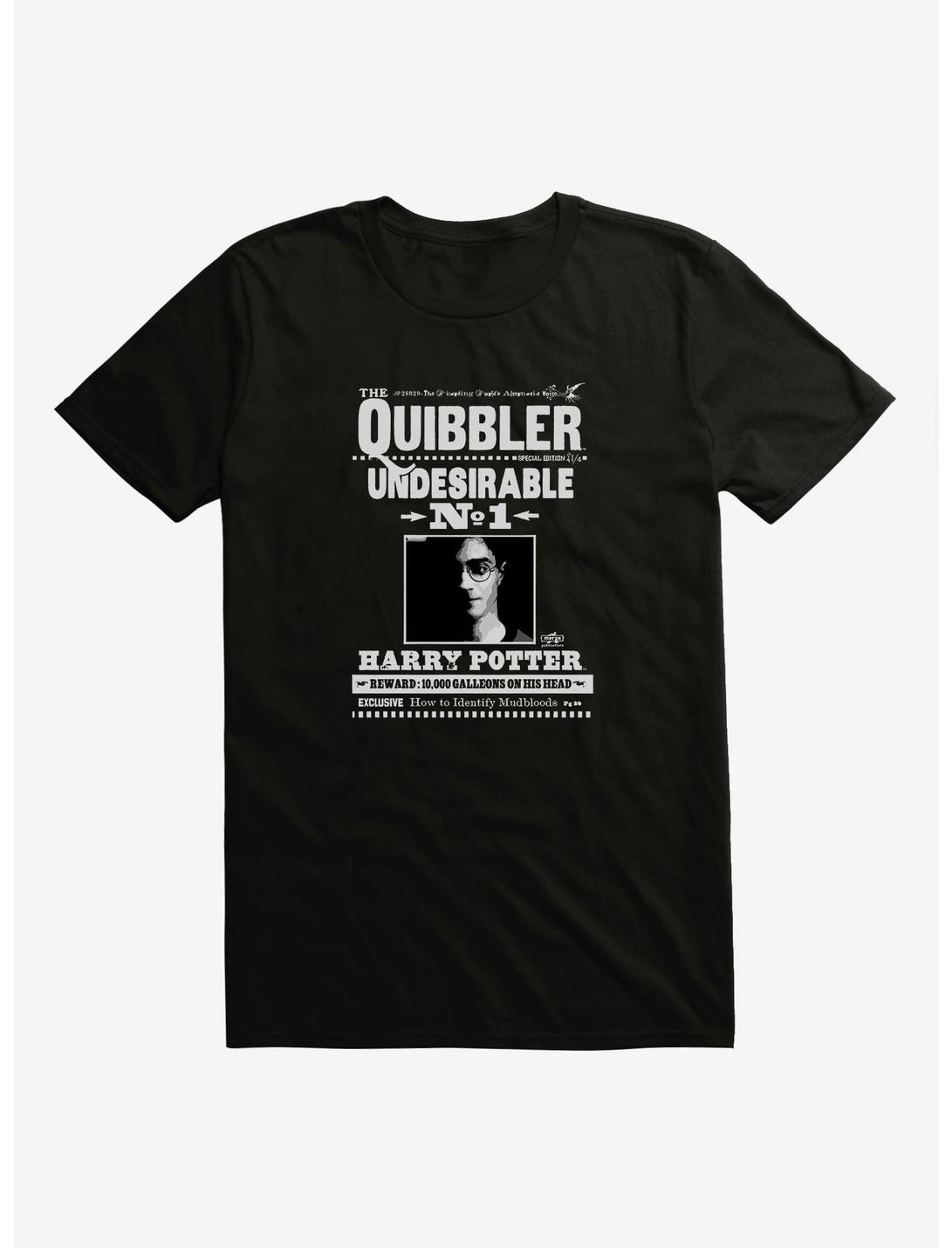Harry Potter Quibbler Undesirable No 1 T-Shirt, BLACK, hi-res