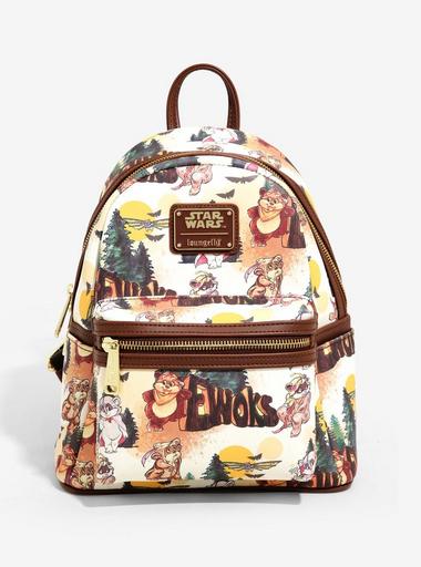 Loungefly Star Wars Cartoon Ewok Mini Backpack BoxLunch Exclusive BoxLunch