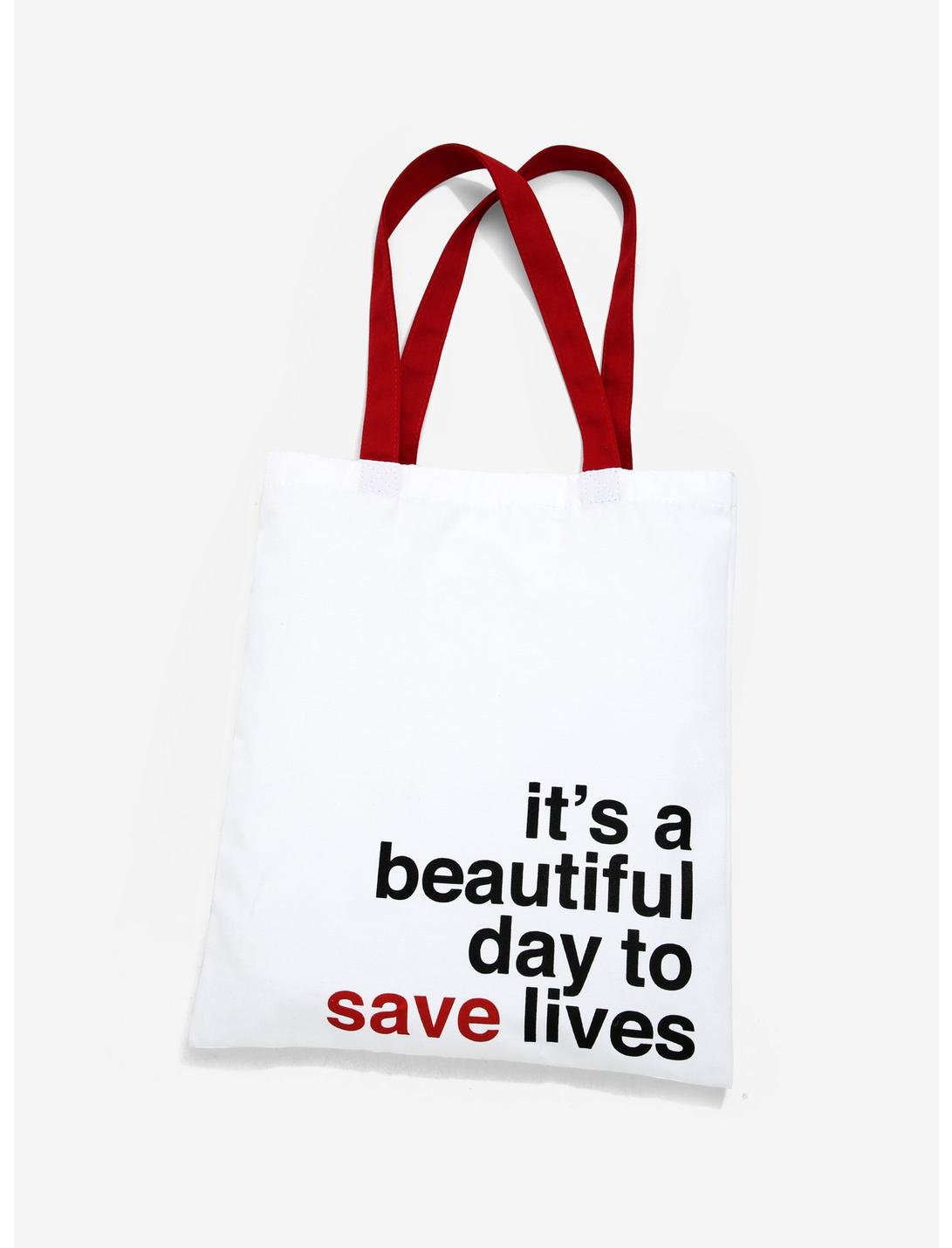 Grey's Anatomy Save Lives Tote - BoxLunch Exclusive, , hi-res