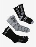 Game of Thrones House Stark Crew Sock Set - BoxLunch Exclusive, , hi-res