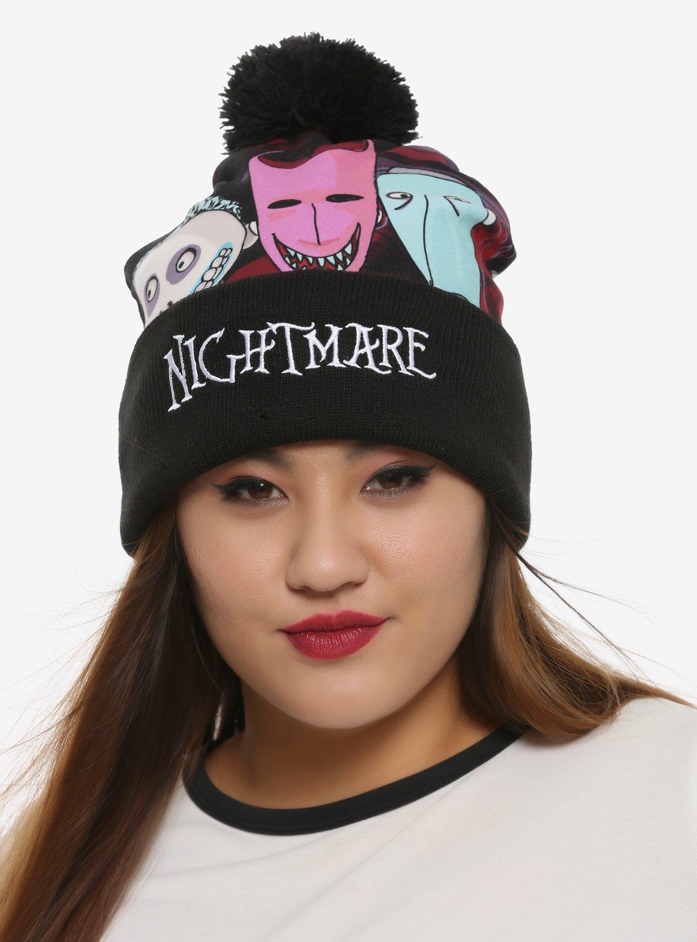 The Nightmare Before Christmas Oogie's Boys Pom Beanie, , hi-res