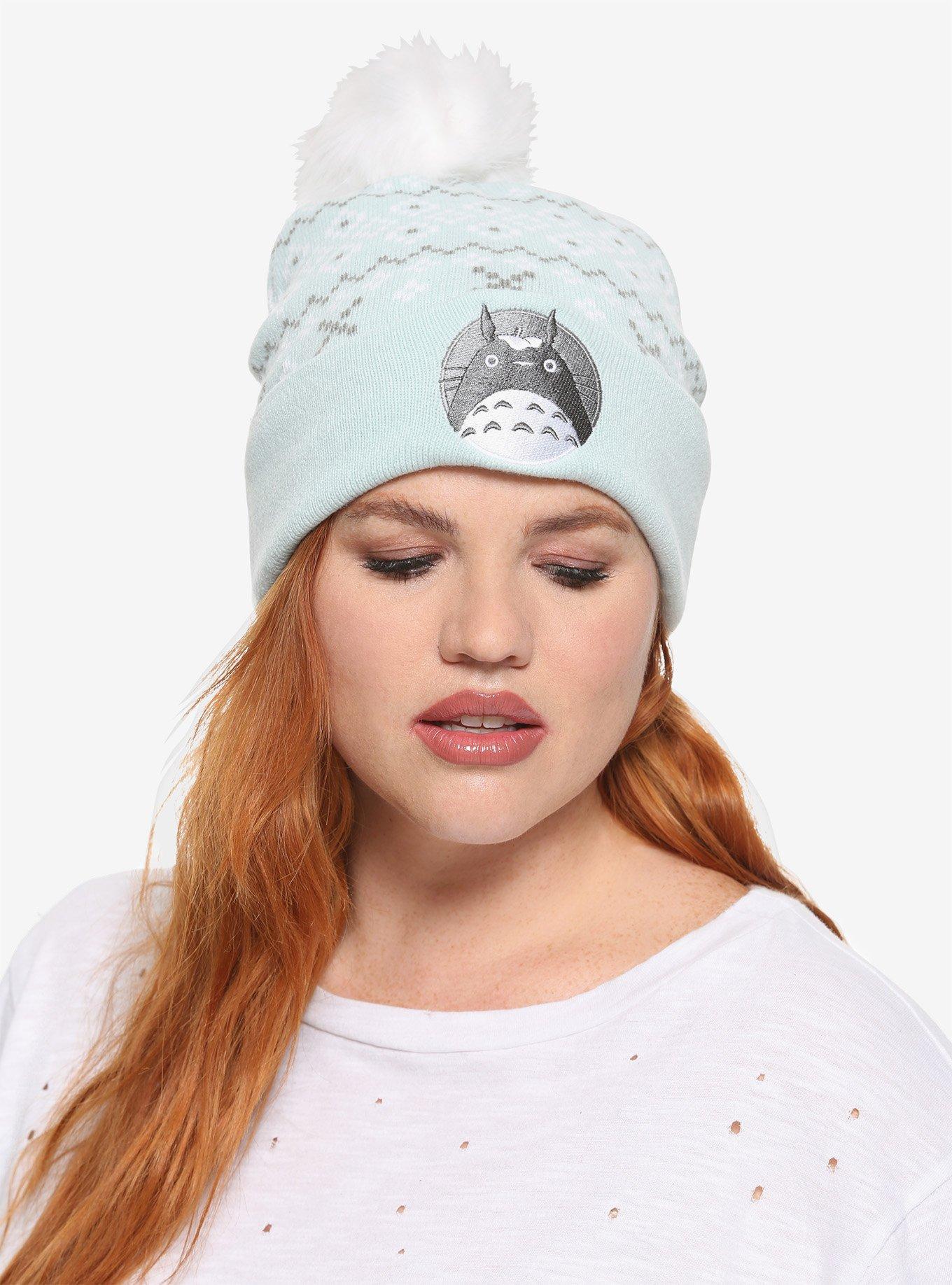 Studio Ghibli My Neighbor Totoro Fair Isle Watchman Pom Beanie, , hi-res