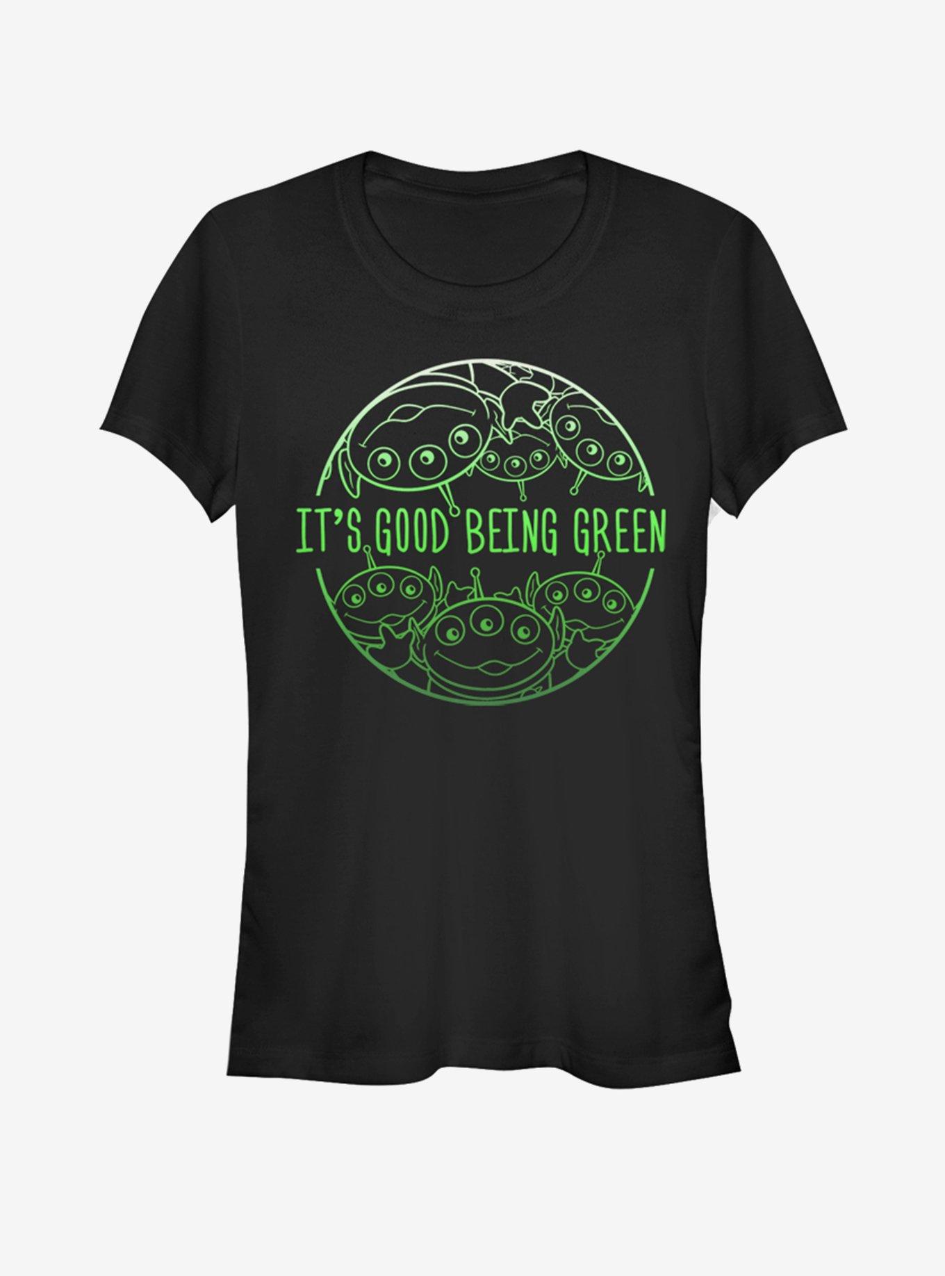 Disney Pixar Toy Story Being Green Girls T-Shirt, BLACK, hi-res