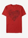 Disney Pixar Toy Story Group Doodle Heart T-Shirt, RED, hi-res