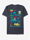 Disney Pixar Toy Story Toy Story Bit T-Shirt, NAVY HTR, hi-res