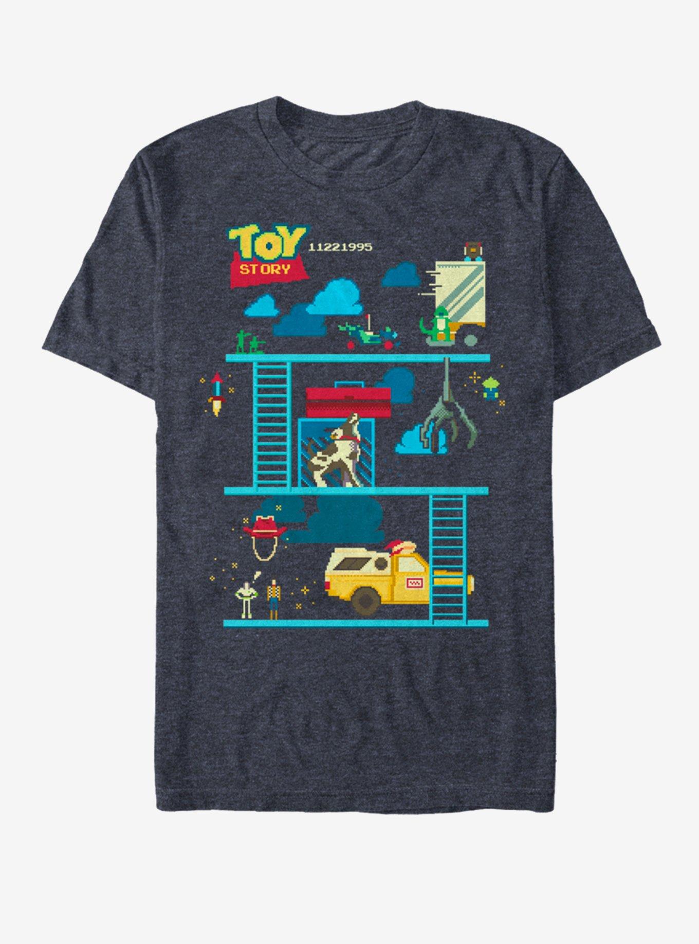 Disney Pixar Toy Story Toy Story Bit T-Shirt, NAVY HTR, hi-res