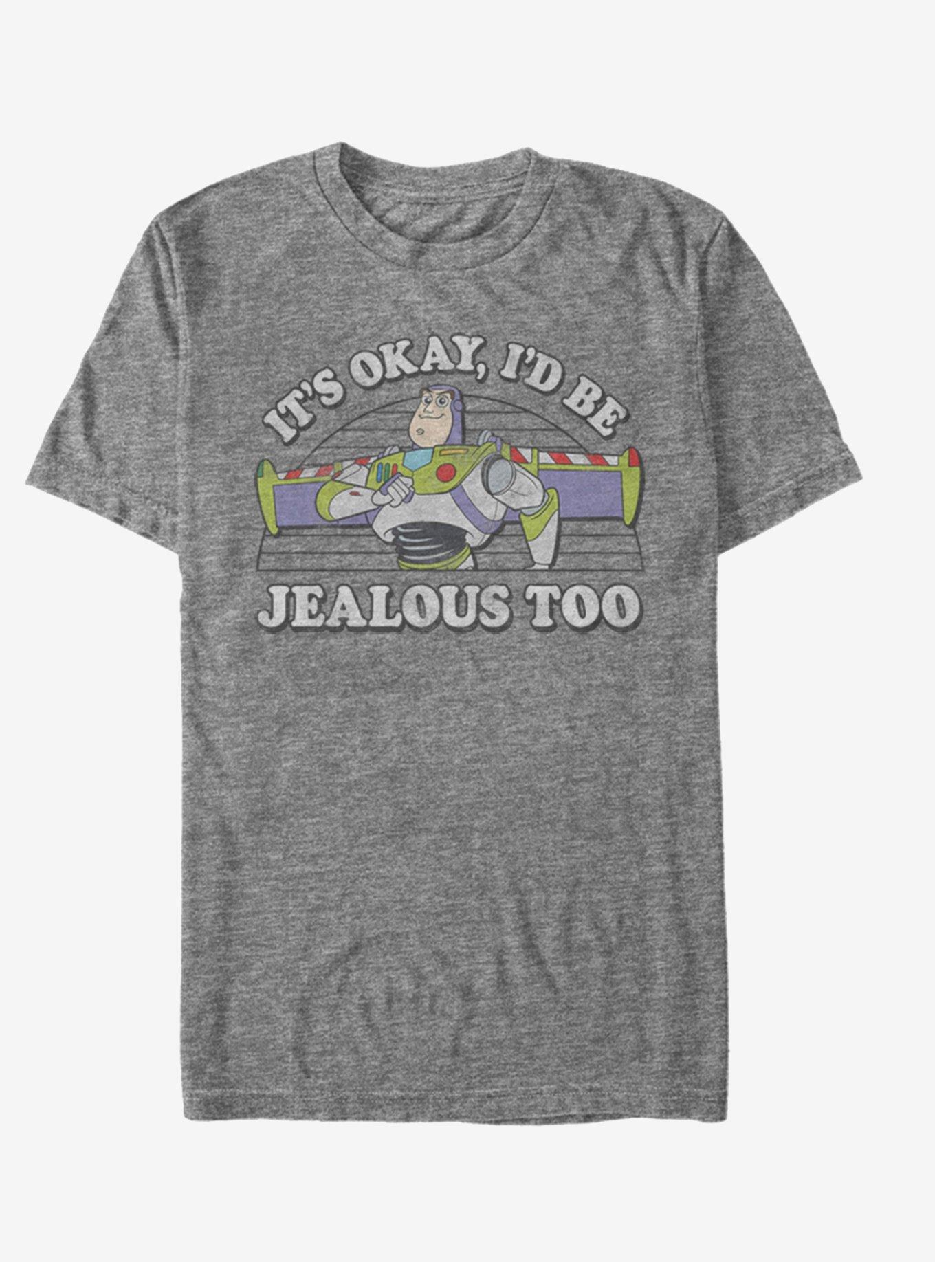 Toy Story Buzz Lightyear I'd Be Jealous Too T-Shirt, ATH HTR, hi-res