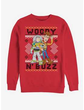 Disney Pixar Toy Story Woody Buzz Sew Sweatshirt, , hi-res