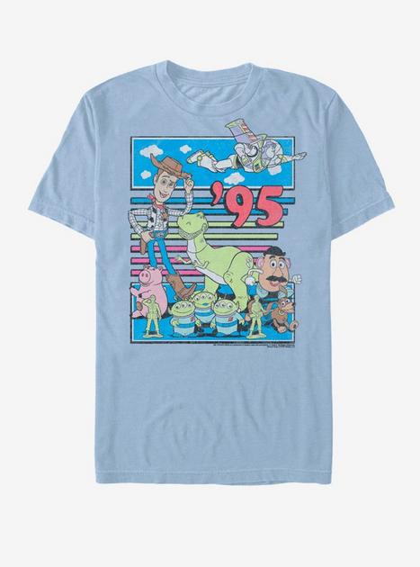 Disney Pixar Toy Story Fast Toys 1995 T-Shirt - BLUE | BoxLunch