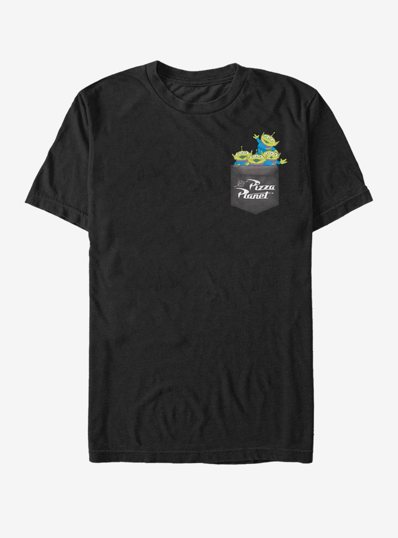 Disney Pixar Toy Story Alien Faux Pocket T-Shirt, BLACK, hi-res