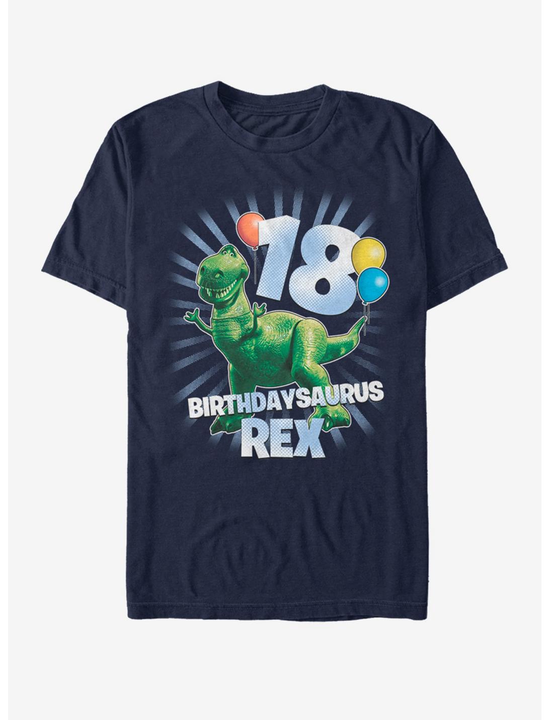Disney Pixar Toy Story Birthdaysaurus Rex 18 T-Shirt, NAVY, hi-res