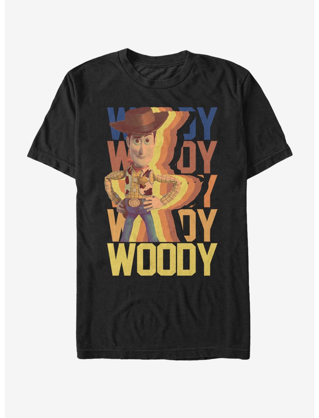 Disney Pixar Toy Story Woody Repeat Name T-Shirt, BLACK, hi-res