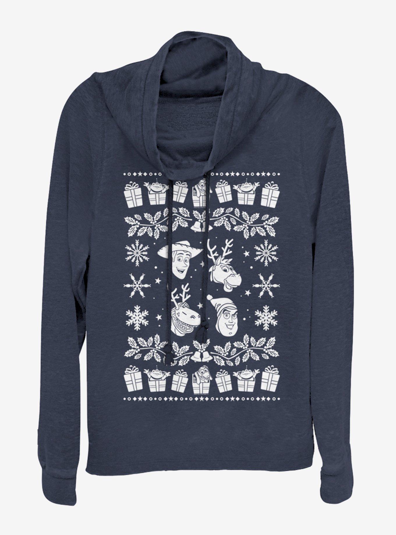 Disney Pixar Toy Story Sweater Story Cowlneck Long-Sleeve Womens Top, , hi-res