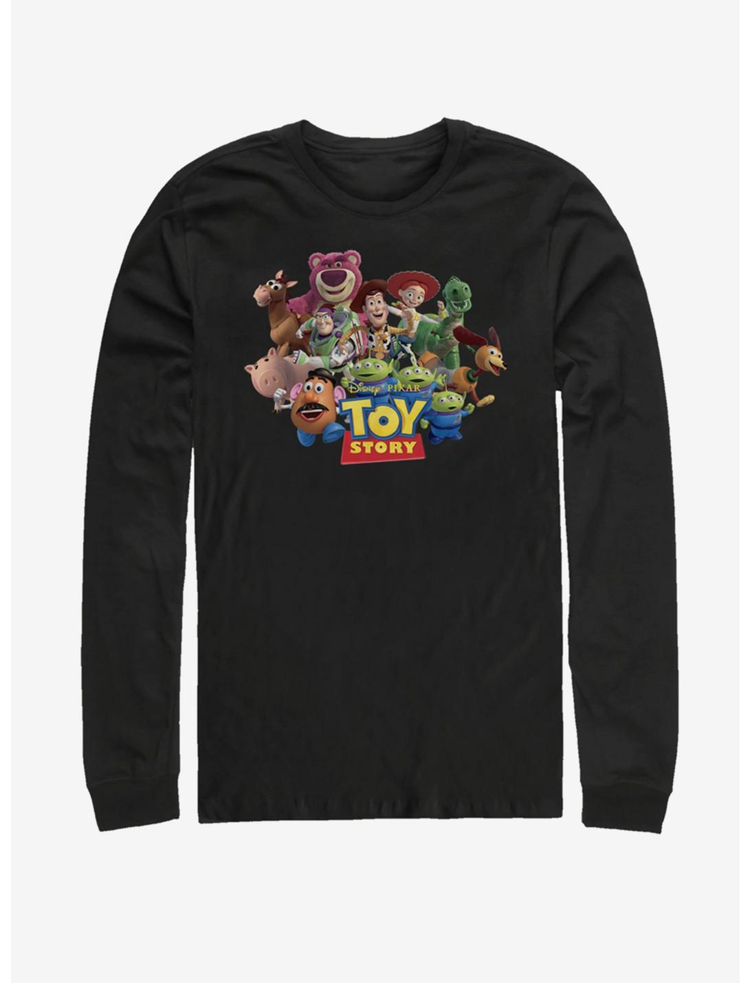 Disney Pixar Toy Story Running Team Long Sleeve T-Shirt, BLACK, hi-res