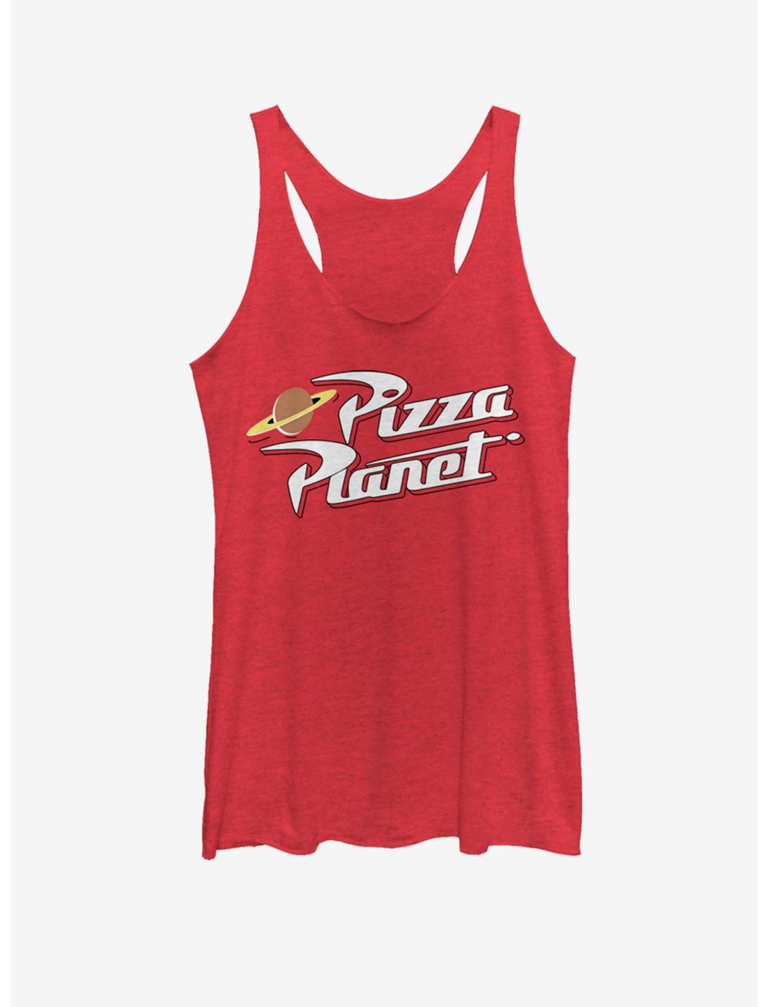 Disney Pixar Toy Story Vintage Pizza Logo Womens Tank Top, RED HTR, hi-res