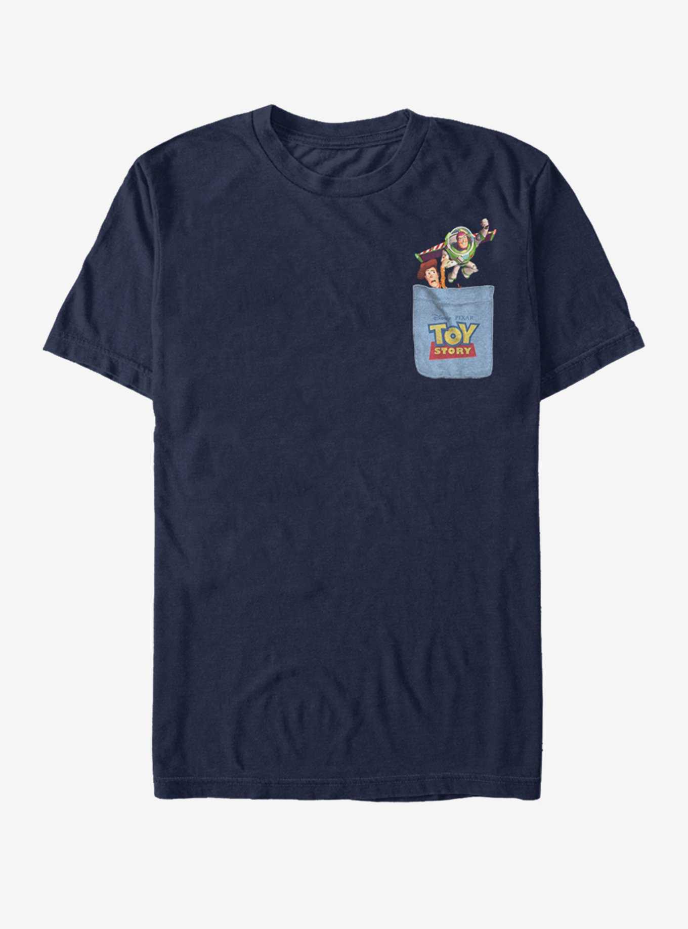 Disney Pixar Toy Story Buzz Woody Faux Pocket T-Shirt, , hi-res