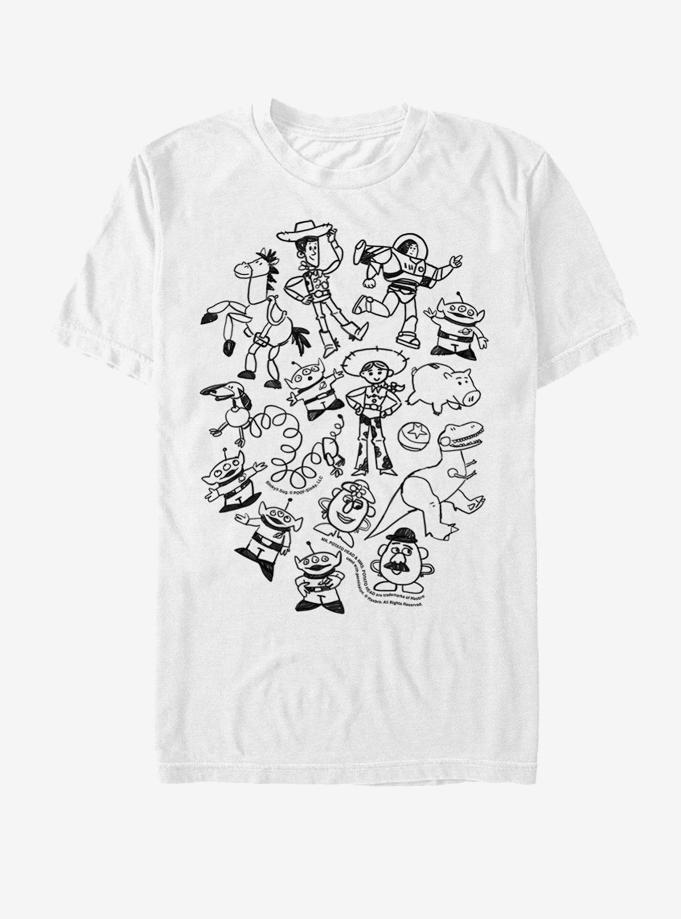 Disney Pixar Toy Story Group Doodle T-Shirt, , hi-res