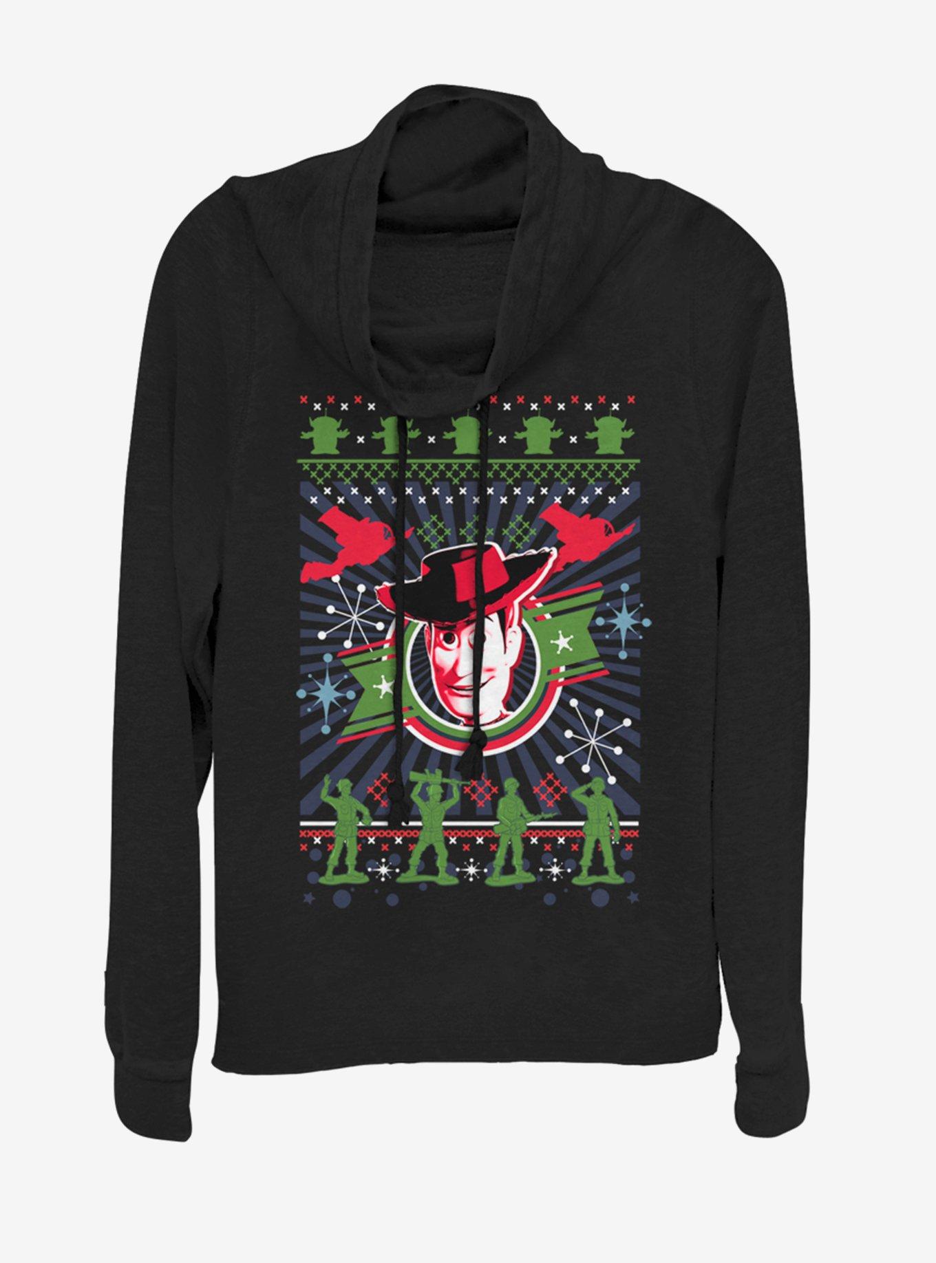Disney Pixar Toy Story Winter Stitches Cowlneck Long-Sleeve Womens Top, , hi-res