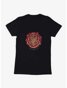 Harry Potter Hogwarts Christmas Crest Womens T-Shirt, , hi-res