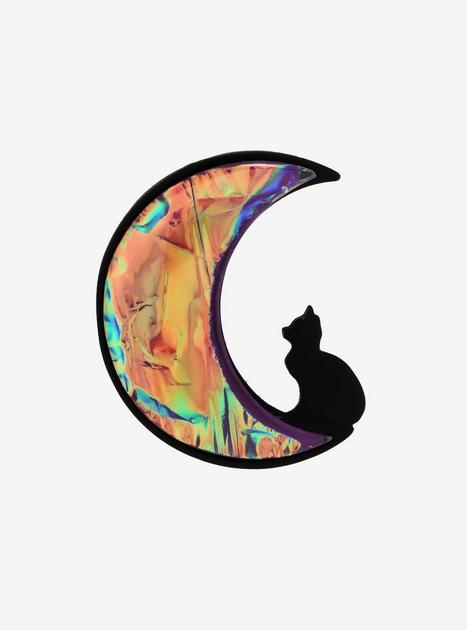Opal Moon Cat Enamel Pin | Hot Topic
